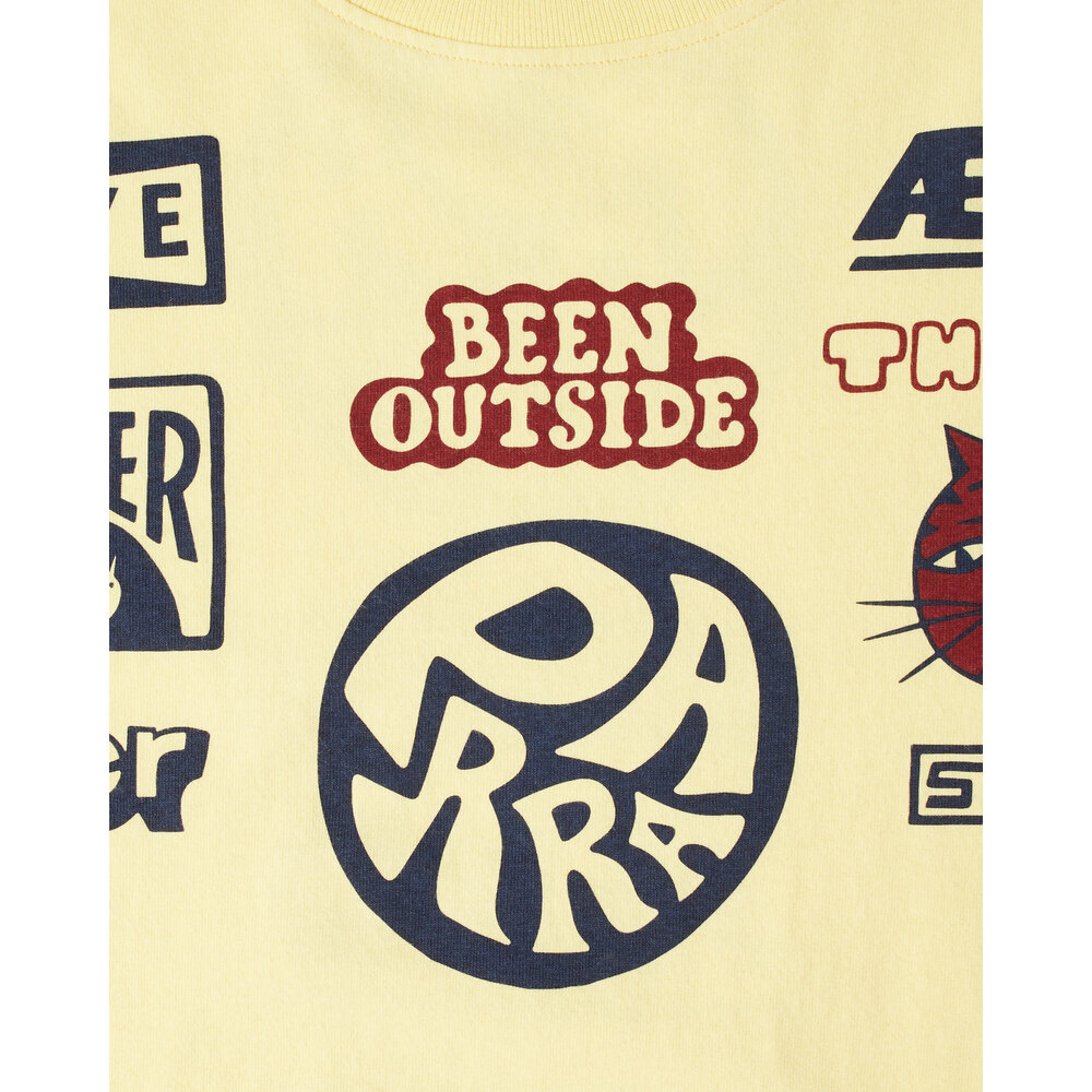 BY PARRA NEVER SINISTER LONG SLEEVE T-SHIRT YELLOW