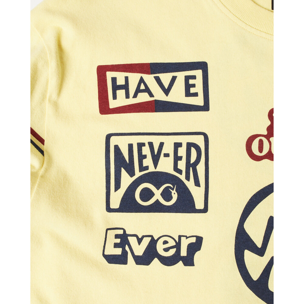 BY PARRA NEVER SINISTER LONG SLEEVE T-SHIRT YELLOW