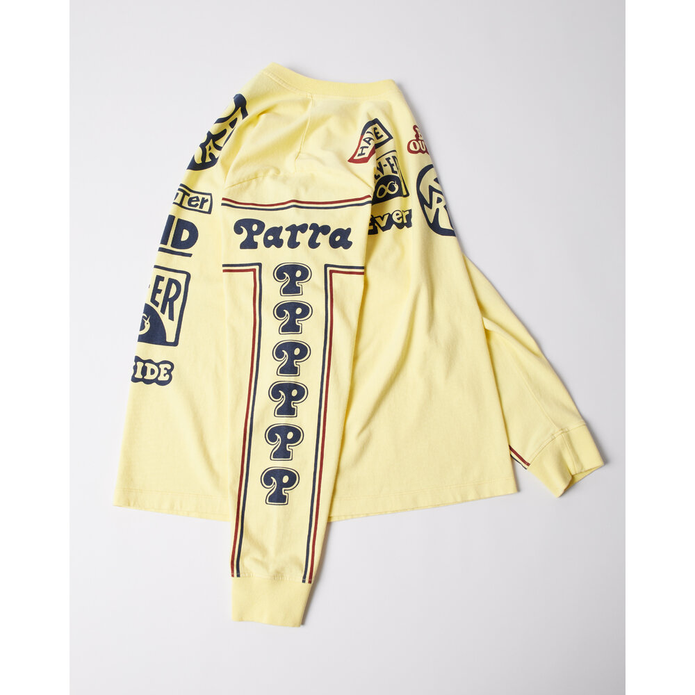BY PARRA NEVER SINISTER LONG SLEEVE T-SHIRT YELLOW
