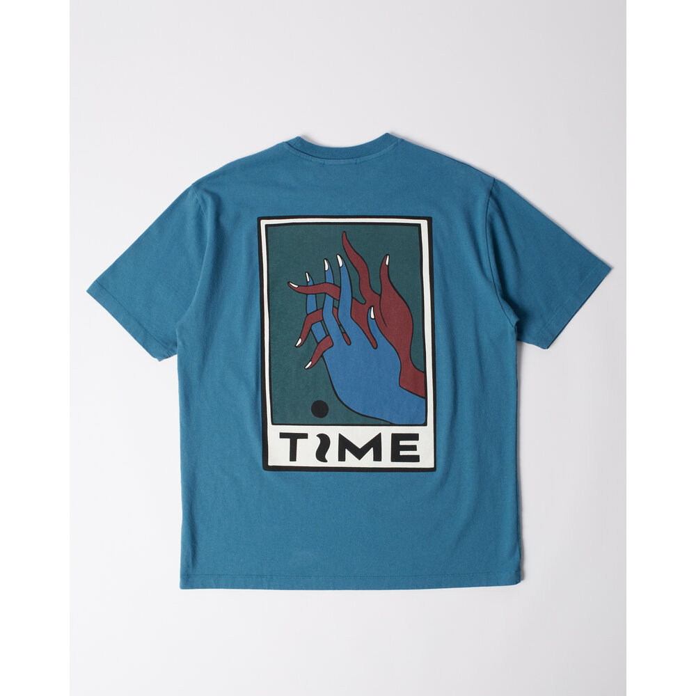 BY PARRA HANDS OF TIME T-SHIRT BLUE
