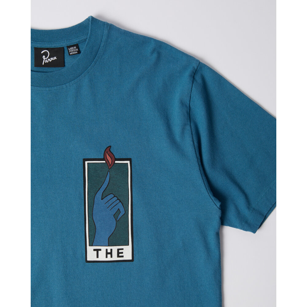 BY PARRA HANDS OF TIME T-SHIRT BLUE