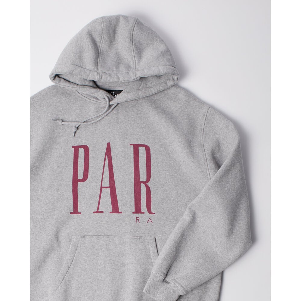 BY PARRA GAPPED HOODED SWEATSHIRT ‘GREY’