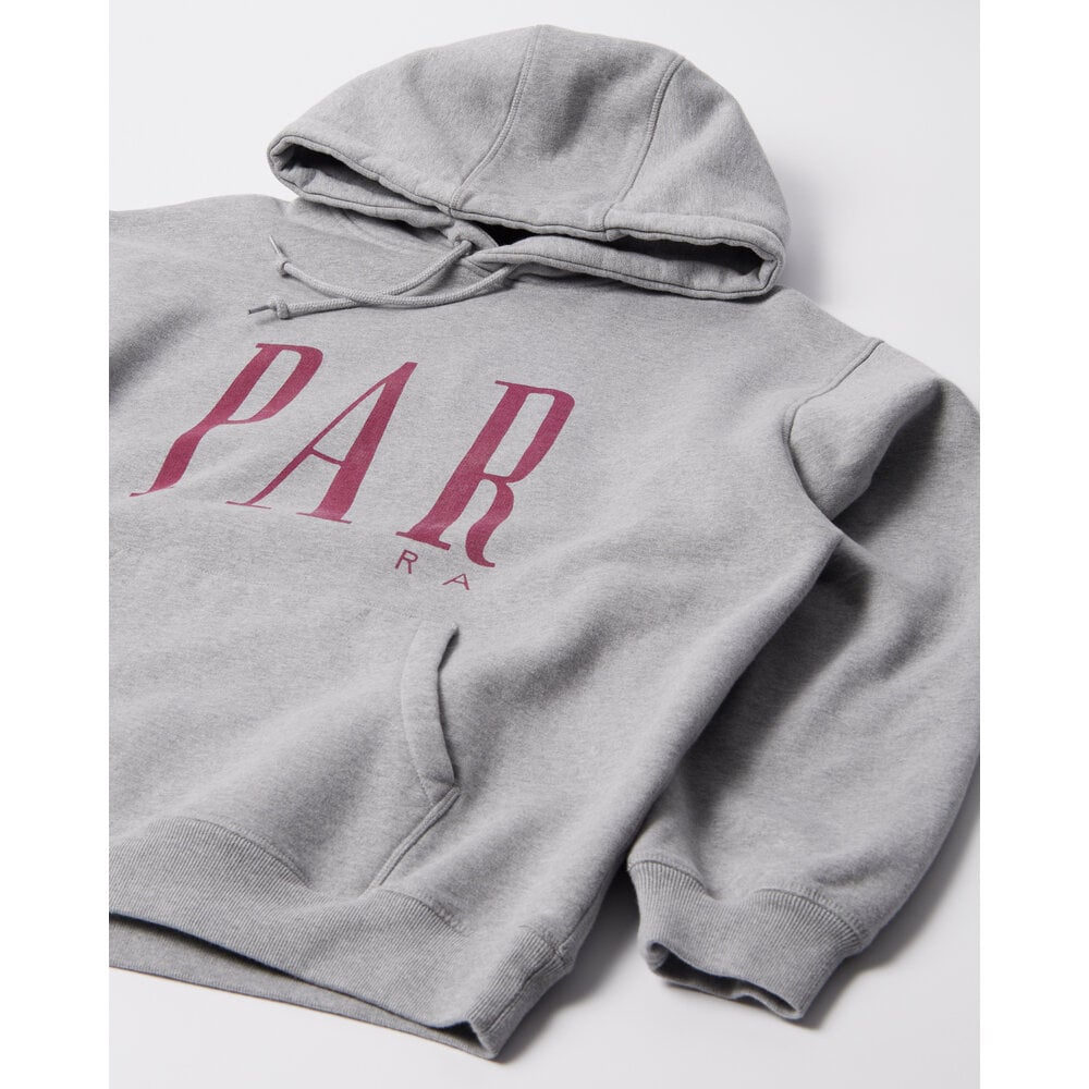 BY PARRA GAPPED HOODED SWEATSHIRT ‘GREY’
