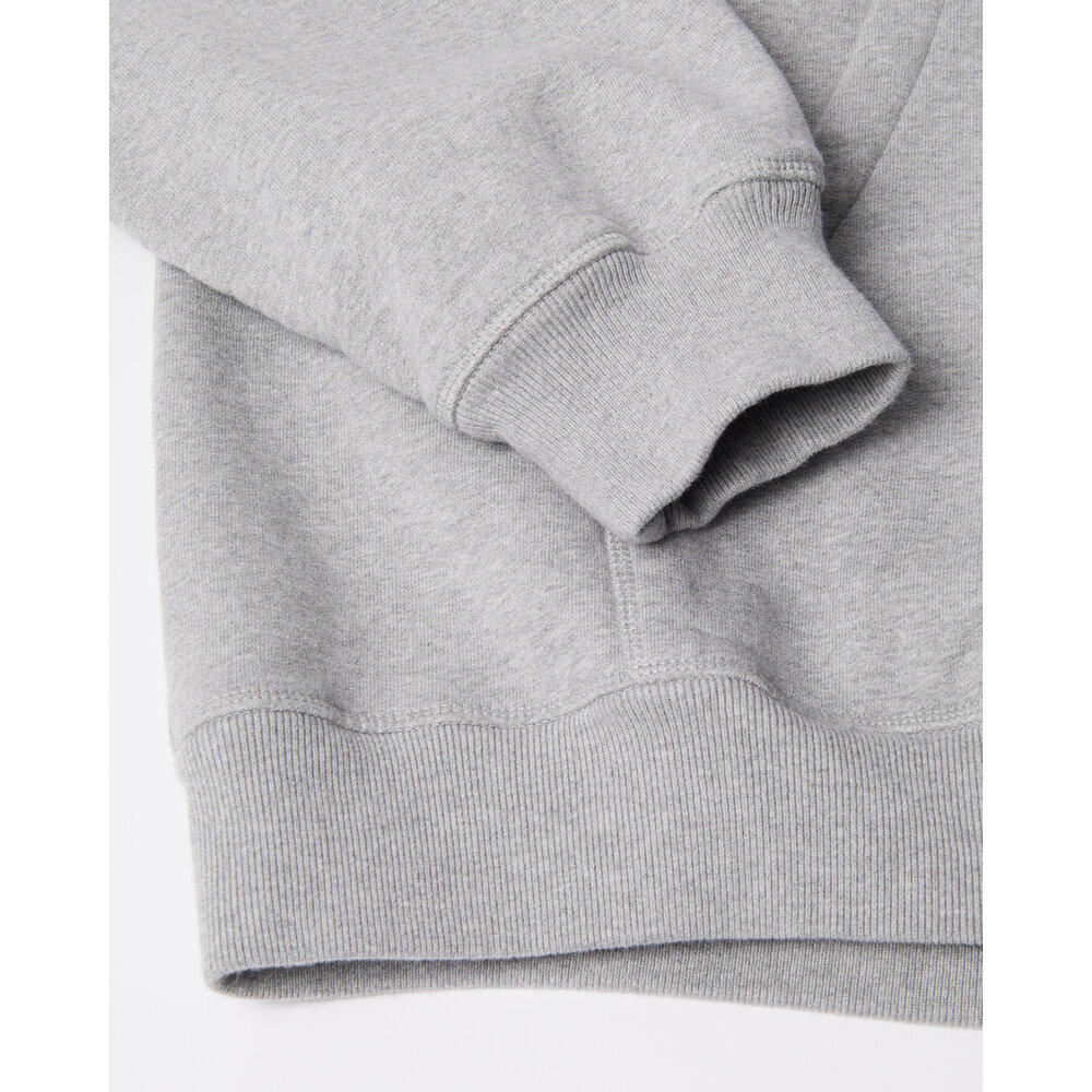 BY PARRA GAPPED HOODED SWEATSHIRT ‘GREY’