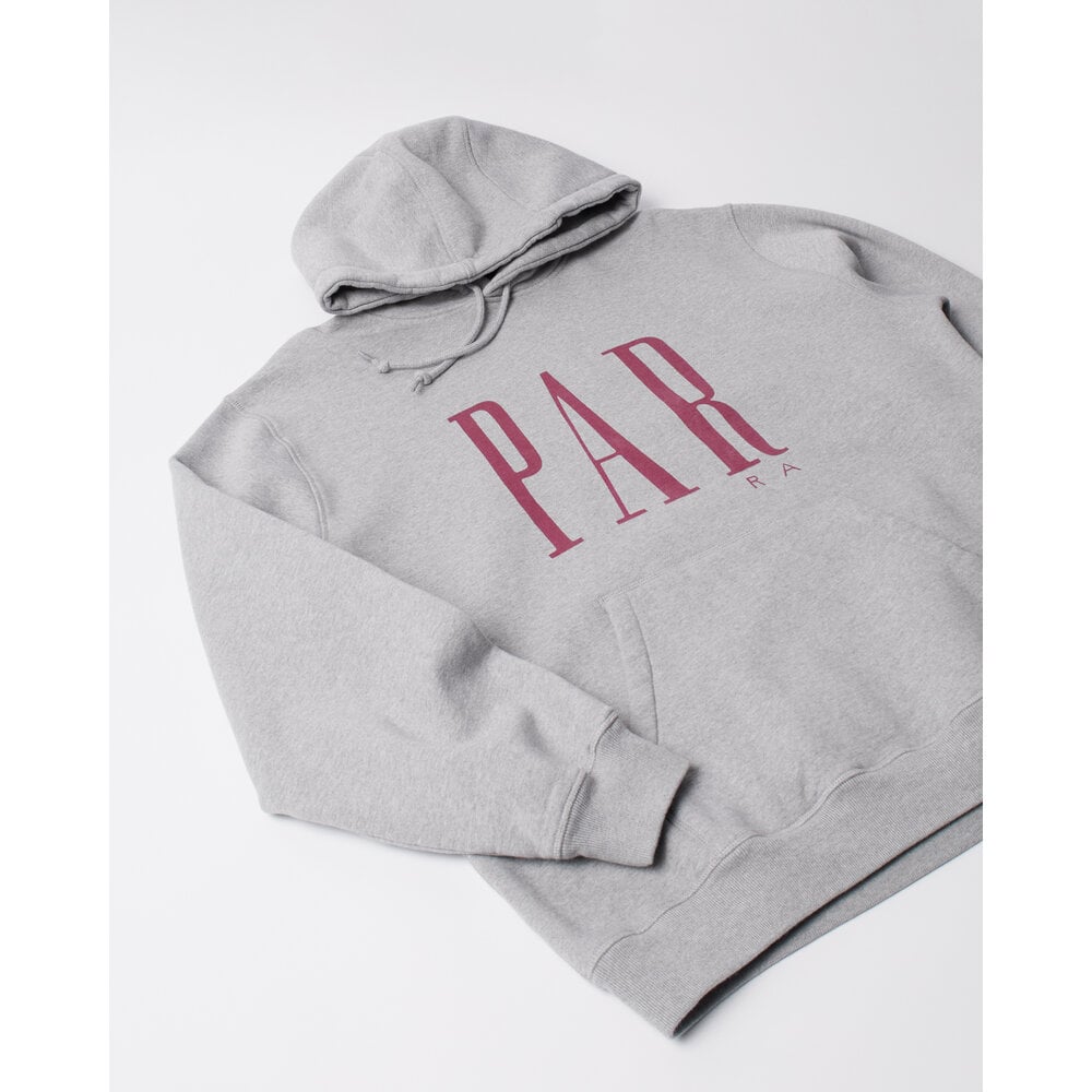 BY PARRA GAPPED HOODED SWEATSHIRT ‘GREY’