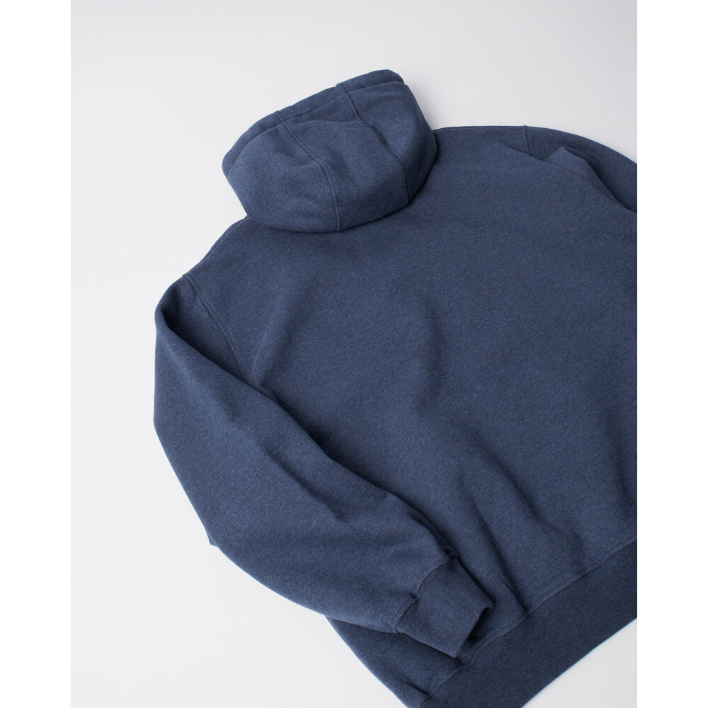 BY PARRA GAPPED HOODED SWEATSHIRT ‘BLUE’