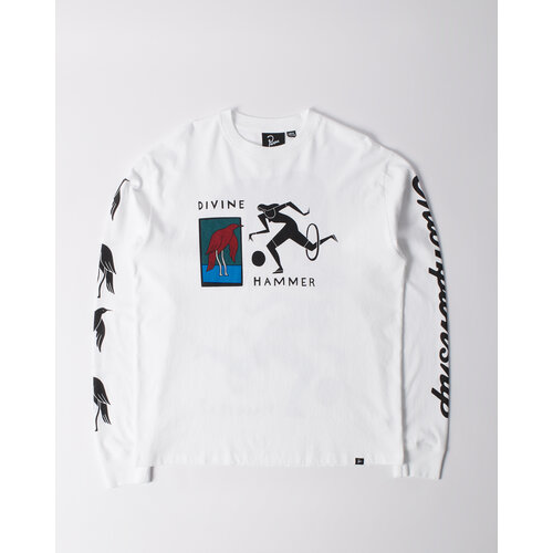 BY PARRA DIVINE HAMMER LONG SLEEVE T-SHIRT ‘WHITE’
