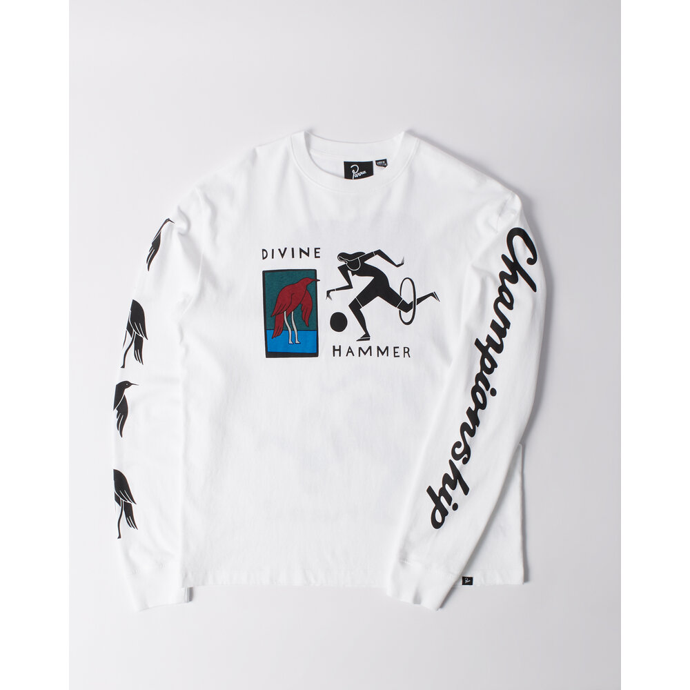 BY PARRA DIVINE HAMMER LONG SLEEVE T-SHIRT ‘WHITE’