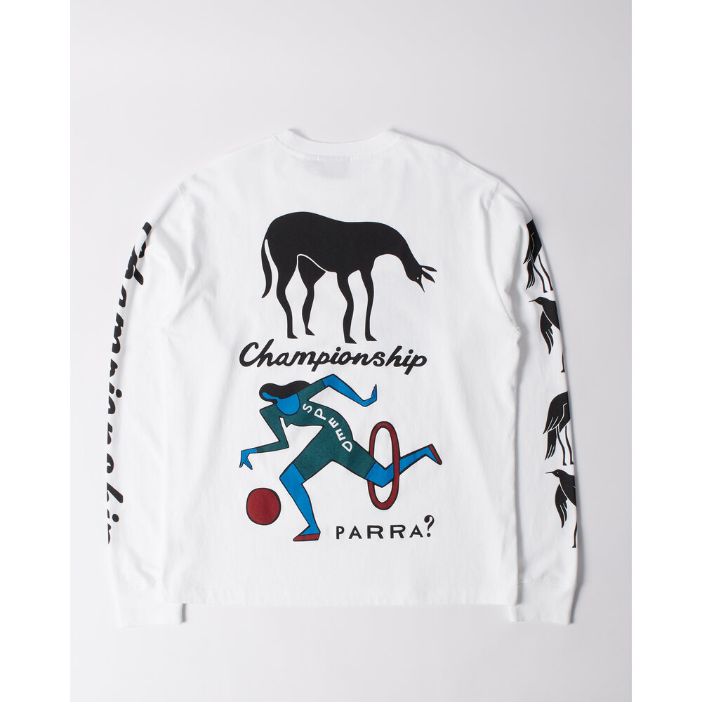 BY PARRA DIVINE HAMMER LONG SLEEVE T-SHIRT ‘WHITE’