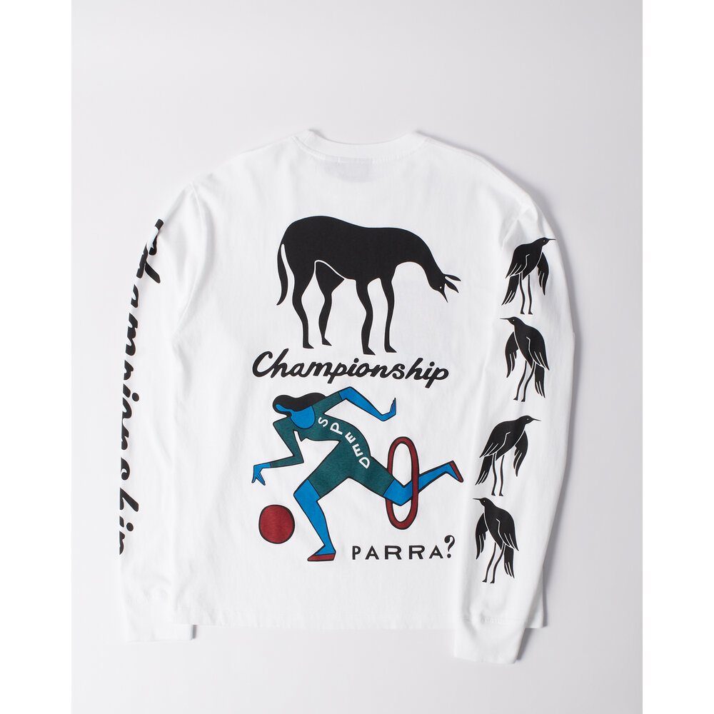 BY PARRA DIVINE HAMMER LONG SLEEVE T-SHIRT ‘WHITE’