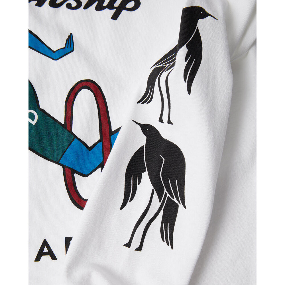 BY PARRA DIVINE HAMMER LONG SLEEVE T-SHIRT ‘WHITE’