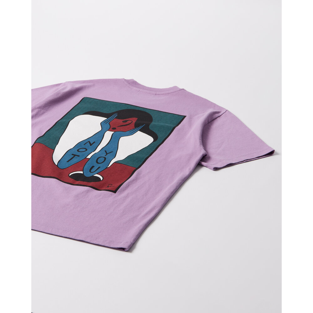 BY PARRA NOT YOU T-SHIRT ‘PURPLE’