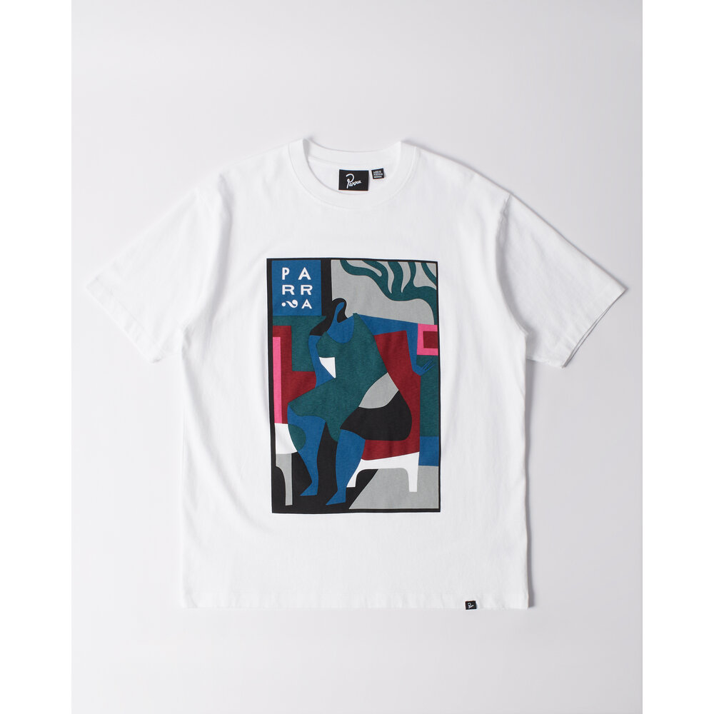 BY PARRA LEAVING NOW T-SHIRT ‘WHITE’