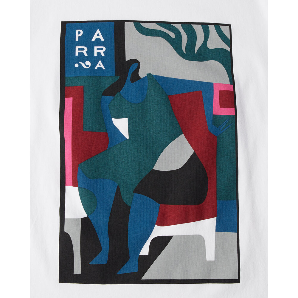 BY PARRA LEAVING NOW T-SHIRT ‘WHITE’