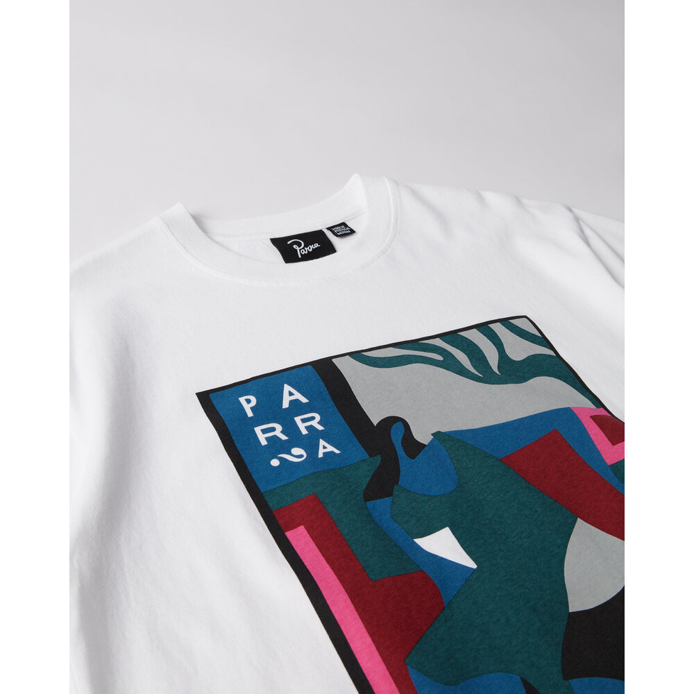 BY PARRA LEAVING NOW T-SHIRT ‘WHITE’