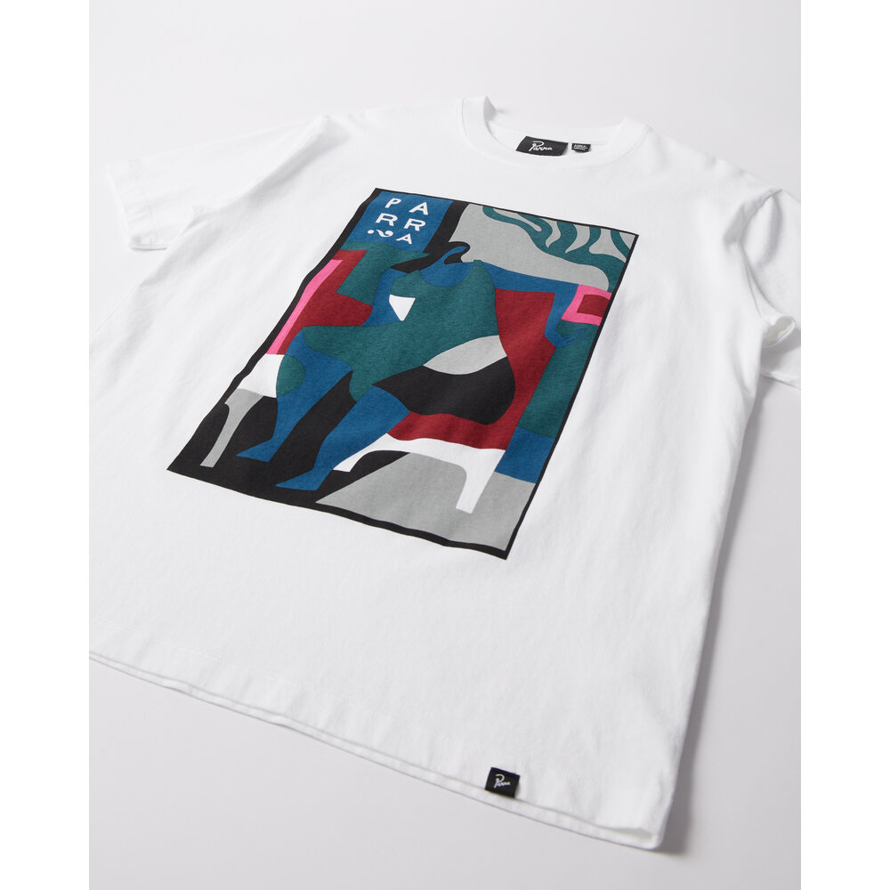 BY PARRA LEAVING NOW T-SHIRT ‘WHITE’