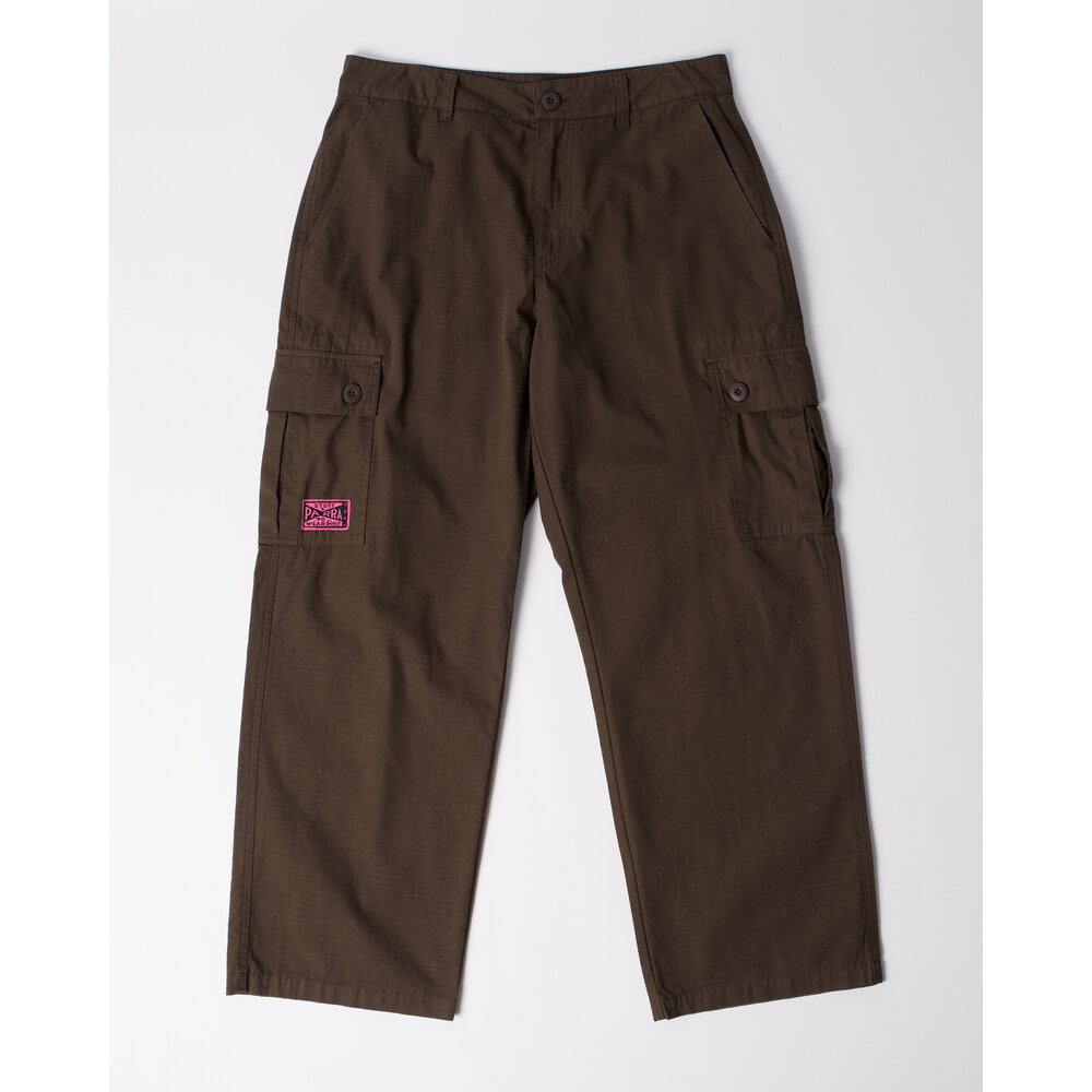 BY PARRA STUFF CARGO PANTS ‘BROWN’
