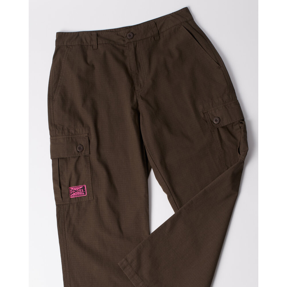 BY PARRA STUFF CARGO PANTS ‘BROWN’