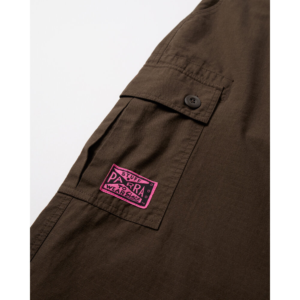 BY PARRA STUFF CARGO PANTS ‘BROWN’