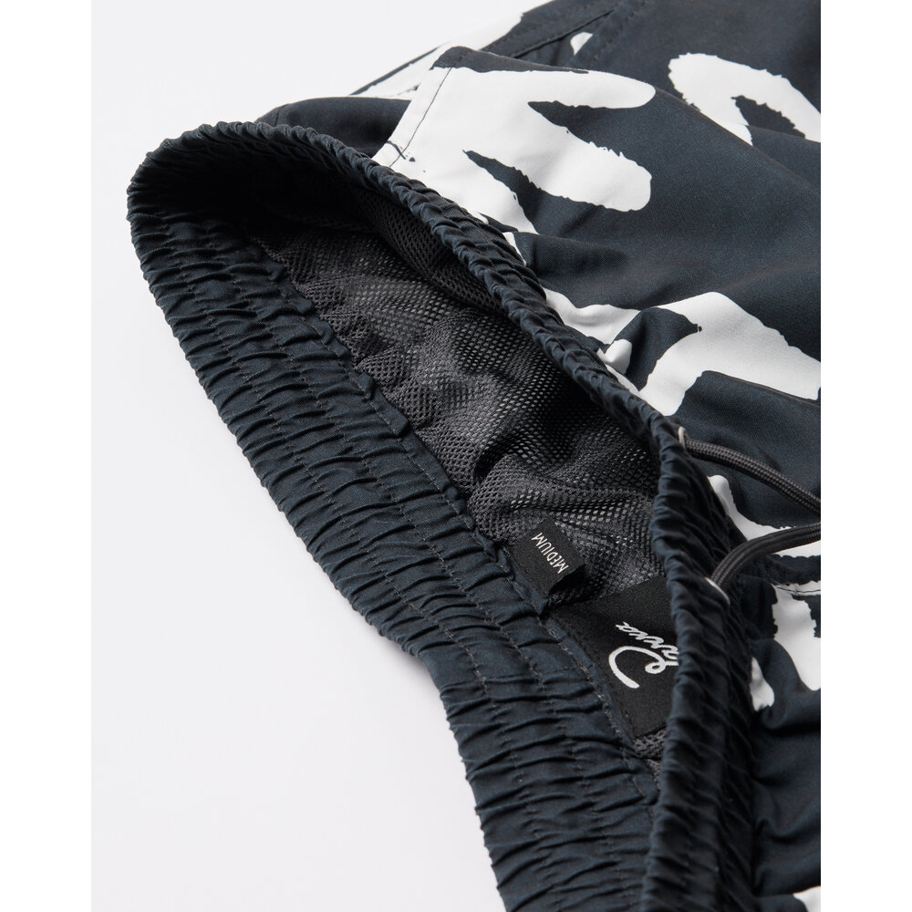 BY PARRA BIRDS FLY FREE SWIM SHORTS ‘BLACK’