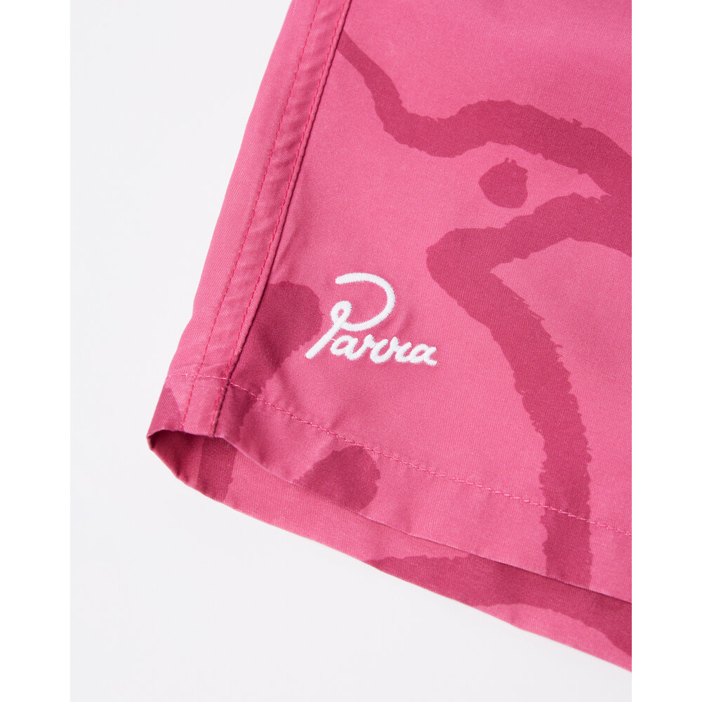 BY PARRA BIRDS FLY FREE SWIM SHORTS ‘PURPLE PINK’