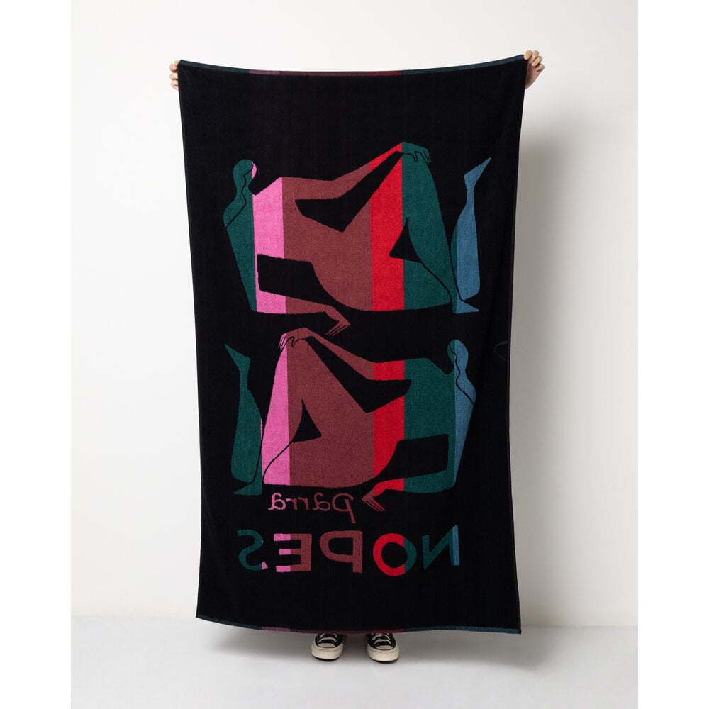 BY PARRA NOPE UND NOPES BEACH TOWEL ‘MALLARD GREEN’