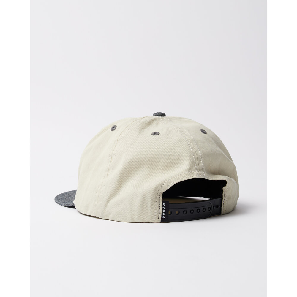 BY PARRA YARN BIRD 5 PANEL HAT ‘OFF WHITE’