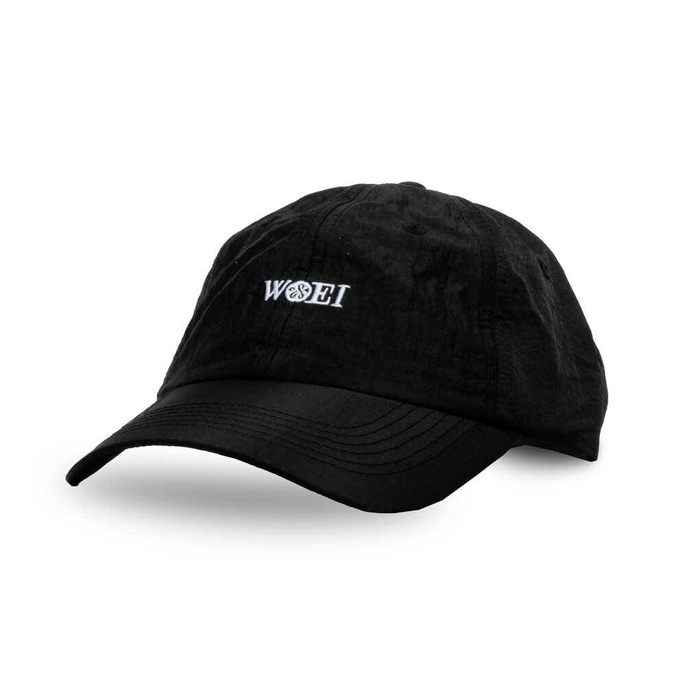 WOEI 6 PANEL TECHNICAL SCRIPT CAP ‘BLACK’