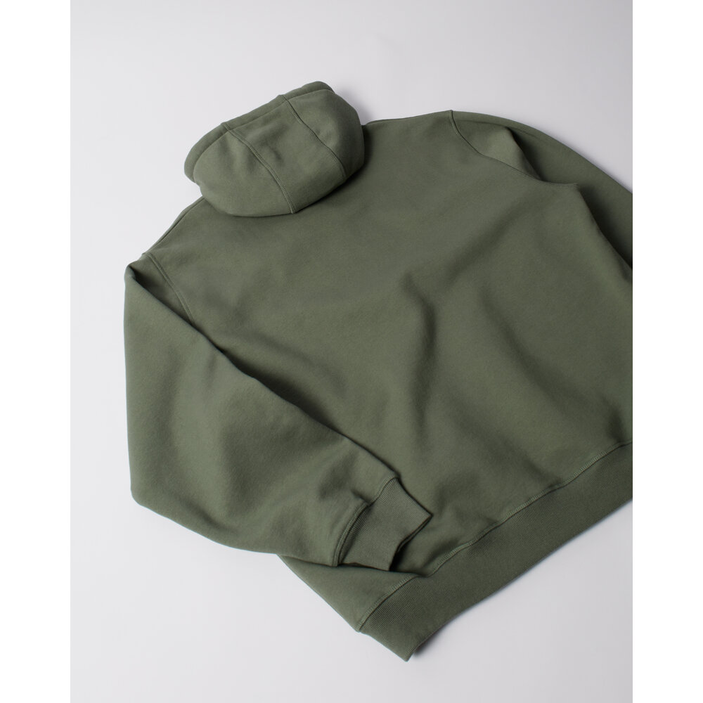 BY PARRA END THE BUNNY ZIP HOODED SWEATSHIRT GREEN