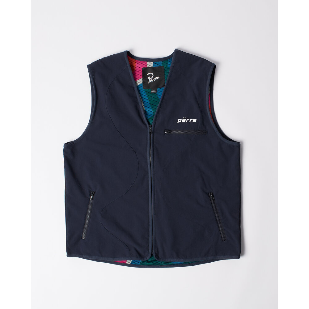 BY PARRA WIGGLE STONES VEST BLUE