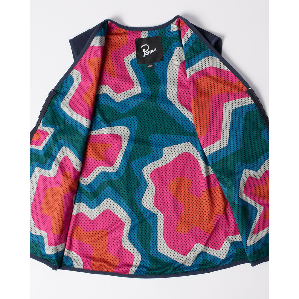BY PARRA WIGGLE STONES VEST BLUE