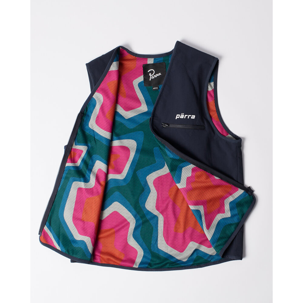 BY PARRA WIGGLE STONES VEST BLUE