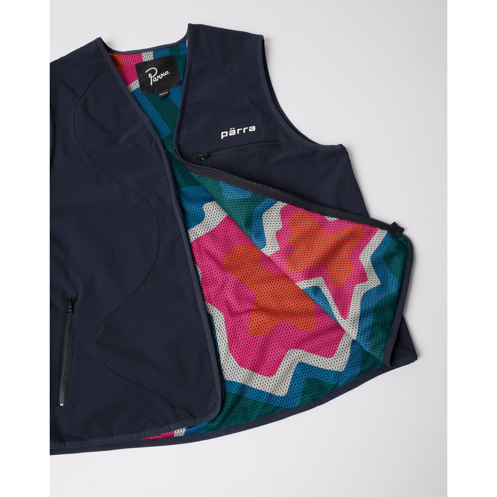 BY PARRA WIGGLE STONES VEST BLUE