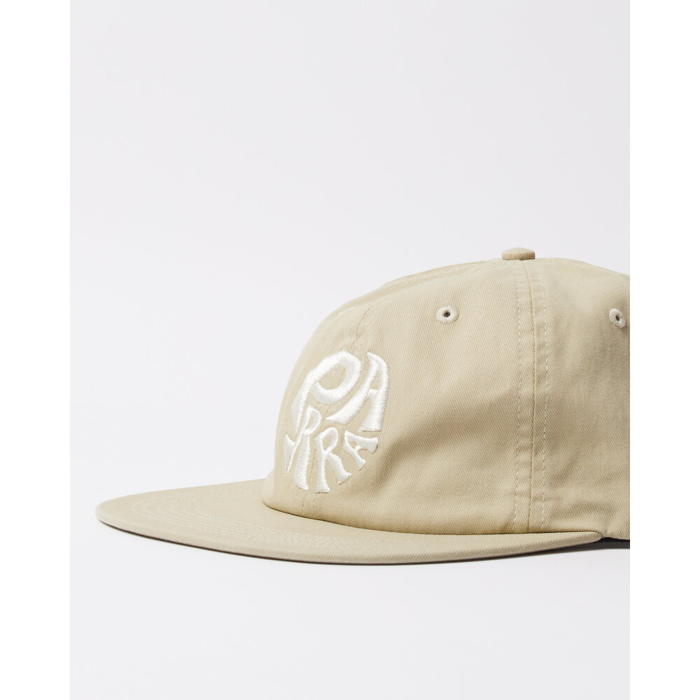 BY PARRA 1976 LOGO 6 PANEL HAT BEIGE