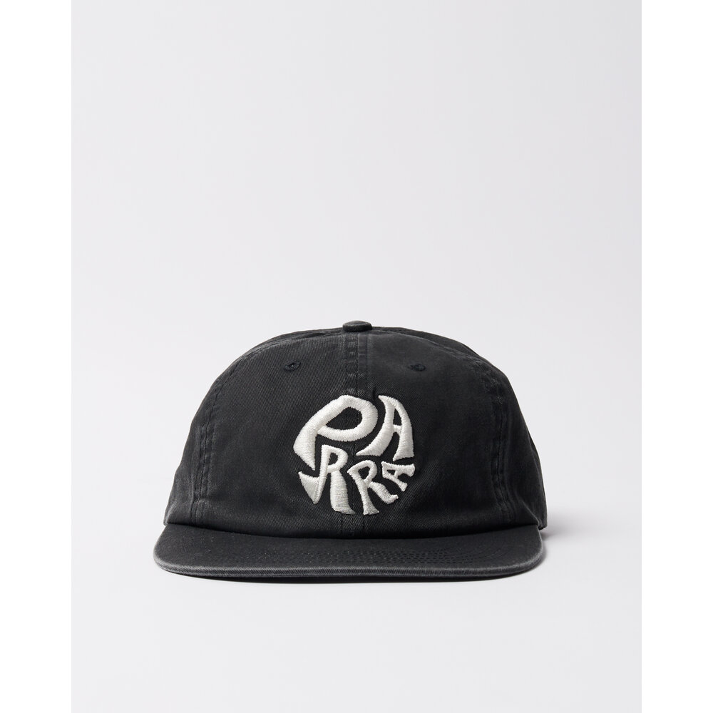 BY PARRA 1976 LOGO 6 PANEL HAT BLACK