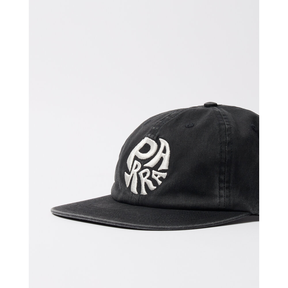 BY PARRA 1976 LOGO 6 PANEL HAT BLACK