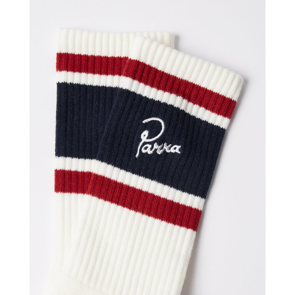 BY PARRA SIGNATURE STRIPED CREW SOCKS