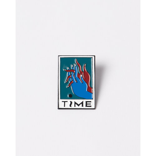 BY PARRA HANDS OF TIME ENAMEL PIN