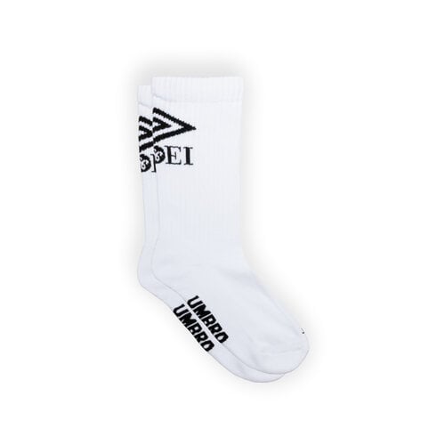 WOEI X UMBRO SOCKS ‘WHITE BLACK’ (WOEI EXCLUSIVE)