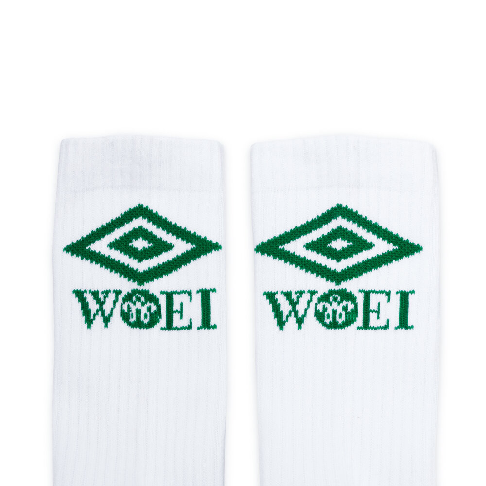 WOEI X UMBRO SOCKS ‘WHITE GREEN’ (WOEI EXCLUSIVE)