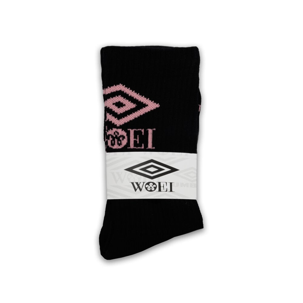 WOEI X UMBRO SOCKS ‘BLACK PINK’ (WOEI EXCLUSIVE)