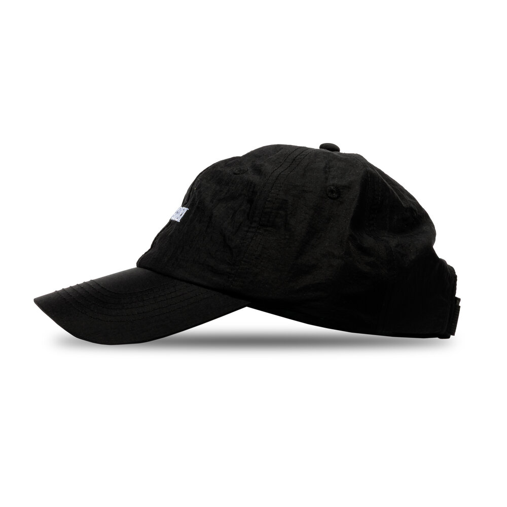 WOEI 6 PANEL TECHNICAL SCRIPT CAP ‘BLACK’