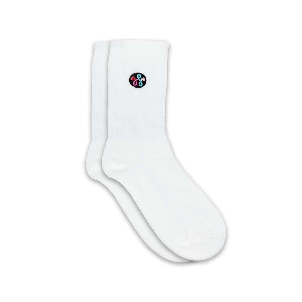 WOEI WOEI PATCH LOGO SOCKS ‘WHITE’ WOEI PATCH LOGO SOCKS ‘WHITE’