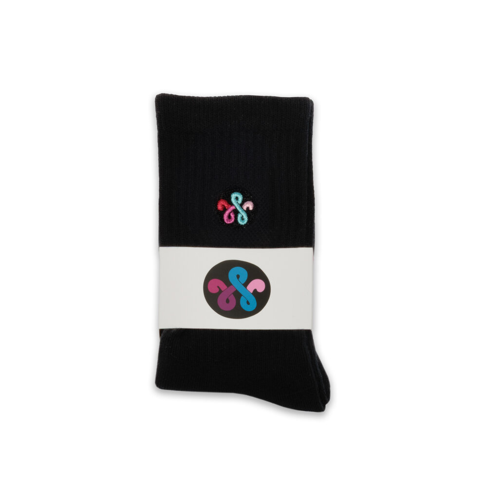 WOEI WOEI PATCH LOGO SOCKS ‘BLACK’ WOEI PATCH LOGO SOCKS ‘BLACK’