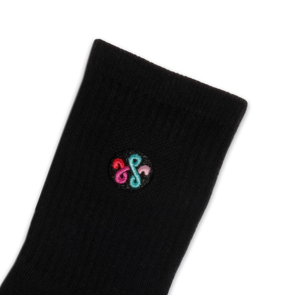 WOEI WOEI PATCH LOGO SOCKS ‘BLACK’ WOEI PATCH LOGO SOCKS ‘BLACK’