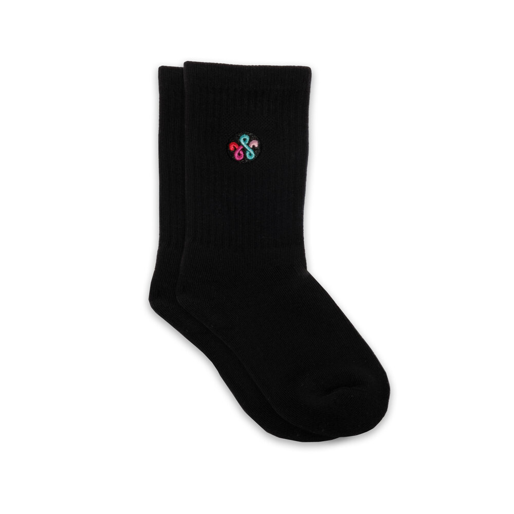 WOEI WOEI PATCH LOGO SOCKS ‘BLACK’ WOEI PATCH LOGO SOCKS ‘BLACK’