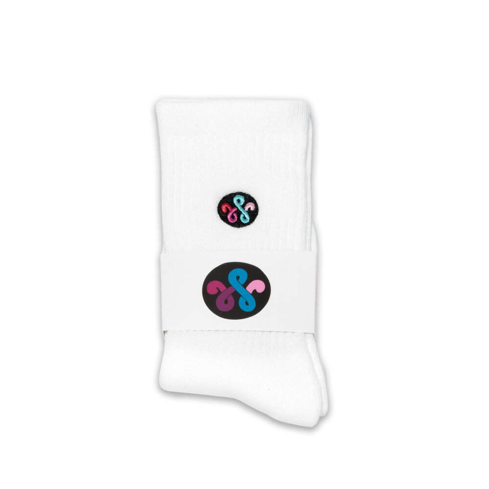 WOEI WOEI PATCH LOGO SOCKS ‘WHITE’ WOEI PATCH LOGO SOCKS ‘WHITE’