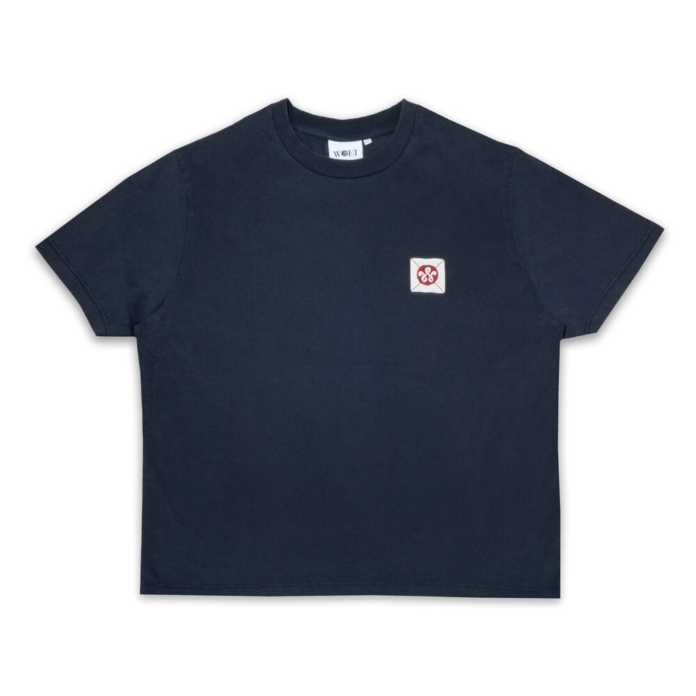 WOEI SUNRISE NAVY TEE ‘NAVY