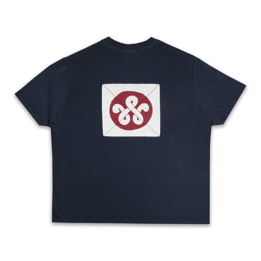 WOEI SUNRISE NAVY TEE ‘NAVY