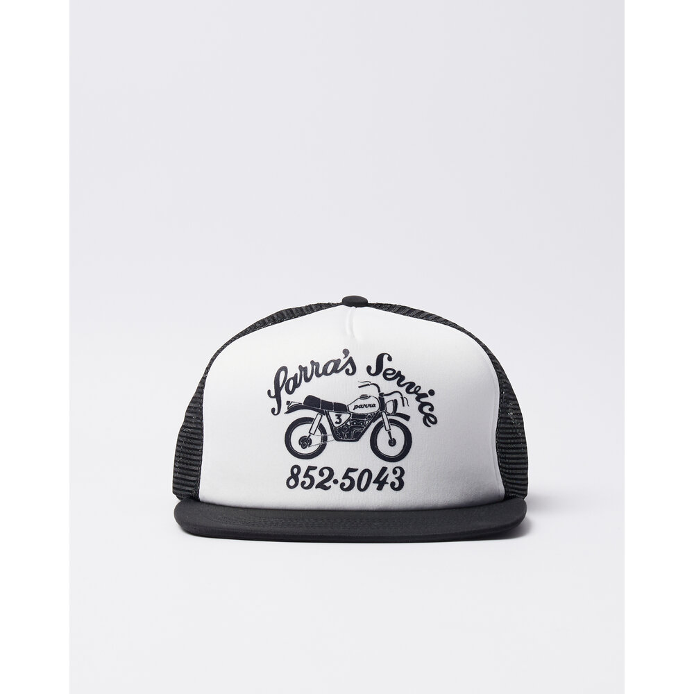 BY PARRA MOTO SERVICE 5 PANEL HAT BLACK